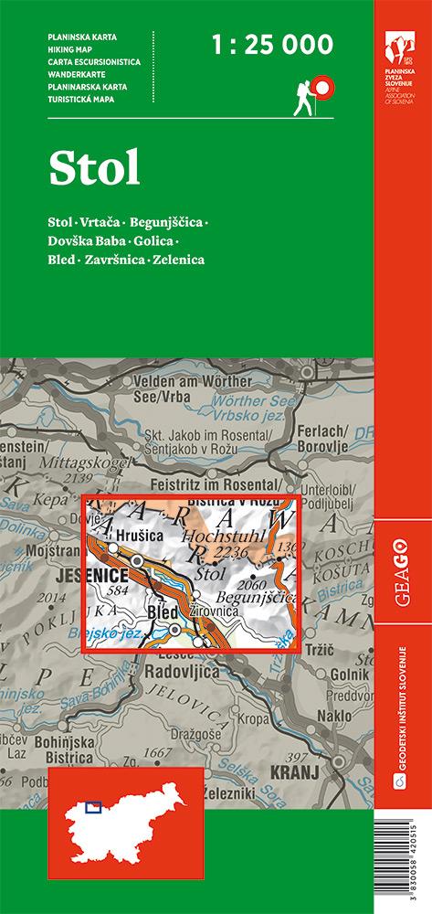 Planinska karta Stol