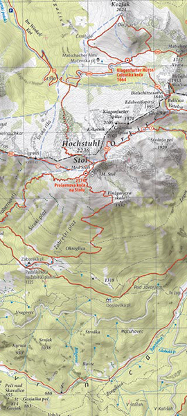 Planinska karta Stol